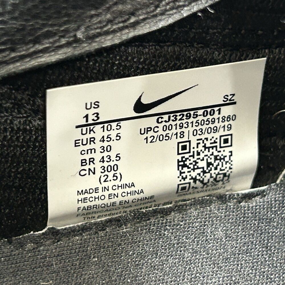 Nike x UNDERCOVER Daybreak Jun Takahashi CJ3295-001 Men’s Sz 13 Black Shoes Used - Picture 12 of 12